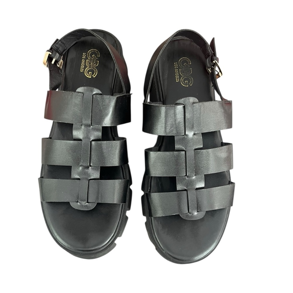 GBG Los Angeles black chunky Platform sandal grunge punk minimalist 
Size 9M - Picture 2 of 8